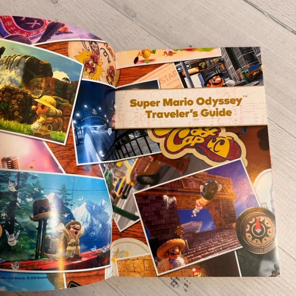 Super‎ Mario Odyssey Nintendo switch travelers guide book